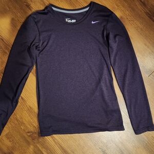 Nike Dark Purple Long Sleeve Top